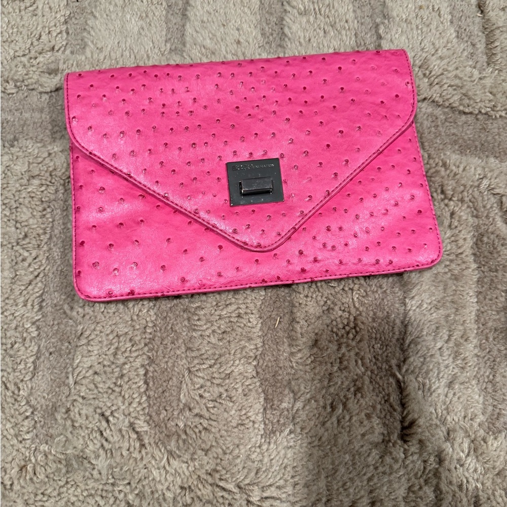 Pink BCBG clutch purse